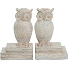 A&B Home 72424 Owl 4.7 X 3.9 inch Brown Bookends