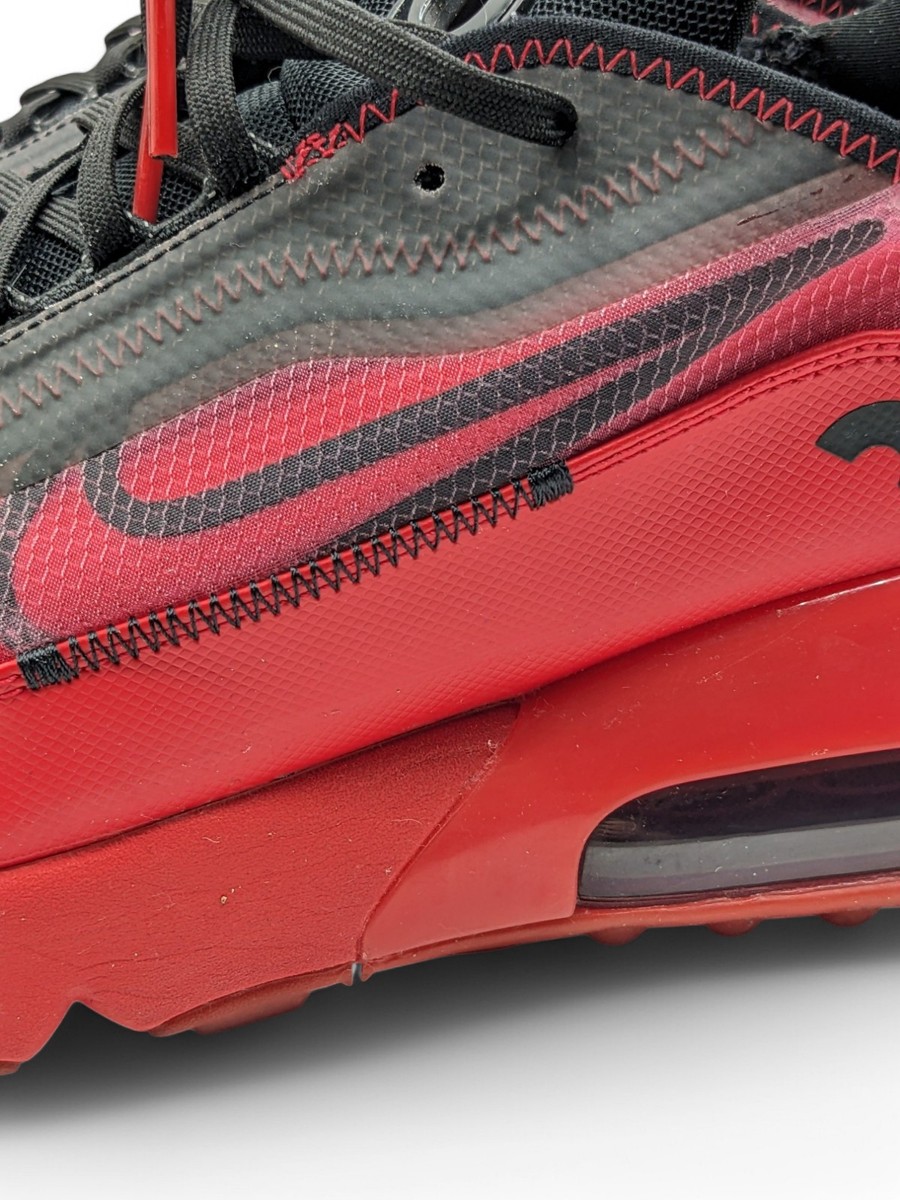 Nike Air Max 2090 Bred Mens Sneaker Shoes Red Black DC1851