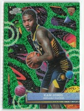 2025-26 Topps Chrome Cosmic Kam Jones #31 Green Refractor RC /75 Indiana Pacers