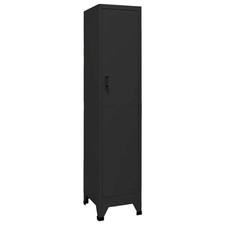 Locker Cabinet Black 15"x17.7"x70.9" Steel