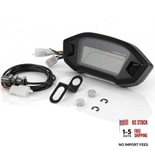 Motorcycle Speedometer, Universal Tachometer Digital Odometer for Most