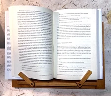 Handmade Book Reader Holder, Blonde hardwood, Easy to fold & store, Exc