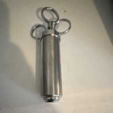 Stainless Steel Catheter Tip Medical Syringe with Finger Rings and Plunger