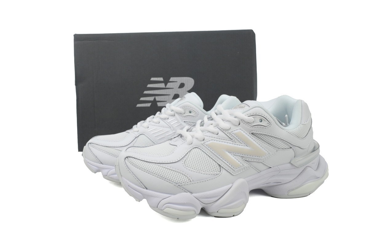 U9060NRJ New Balance 9060 'Triple White' Men Size Fast quick Shipping image 6