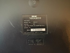 BOXED NEO GEO AES CONSOLE 1 (ONE) CONTROLLER PRO 4 GAMES 110/220 AC Adapter