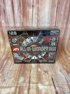  SEALED  ATI ALL IN WONDER AIW 9600 PRO 128MB AGP Video Capture Card WINDOWS XP