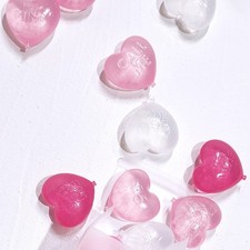 HG 15 Pack Heart Shaped Reusable Ice Cubes Pure Water Reusable Ice Cubes For Dri