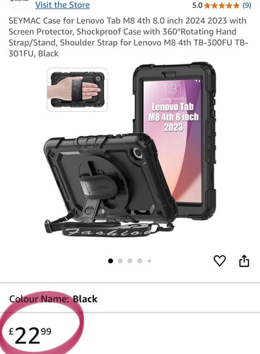 Full Body Case Cover Shockproof Hard Shell for Lenovo M8 4th TB-300FU TB-301FU - Afbeelding 2 van 24