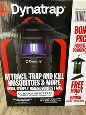DynaTrap ½ Acre LED Mosquito & Insect Trap with Cleaning Brush and Hanging Hook