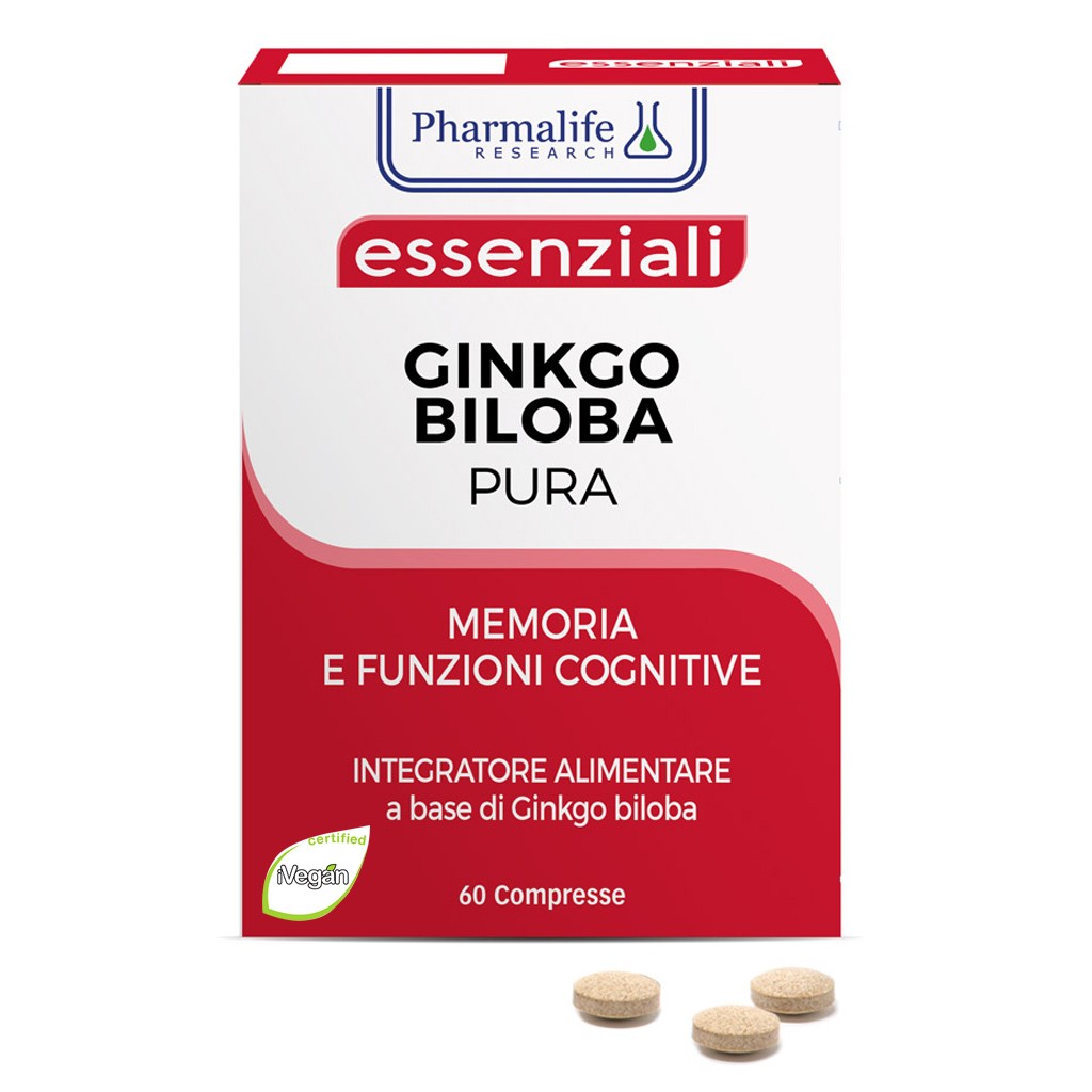 Pharmalife Research Integratore Ginkgo Biloba Pura Per Memoria, 60 Compresse - Immagine 2