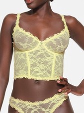 Skims Lemonade Stretch Lace Corset Large