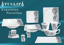 Geschirr 43 tlg Tafelservice Kaffeeservice Porzellan Geschirrset 6 Personen