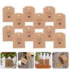  100 Pcs Ablösbare Etiketten Anhänger Aus Kraftpapier Naturpapieranhänger