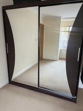 Two door sliding wardrobe with mirrors