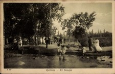 Ak Quilmes Argentinien, Schwarz-Weiß-Foto, Menschen am Wasser,... - 4995175