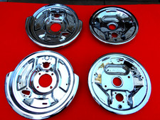 Vintage 63 65 Buick Riviera Custom Chrome Set Of 4 Brake Backing Plates Wow 425 Vintage 63 65 Buick Riviera Custom Chrome Set Of 4 Brake Backing Plates Wow 425
