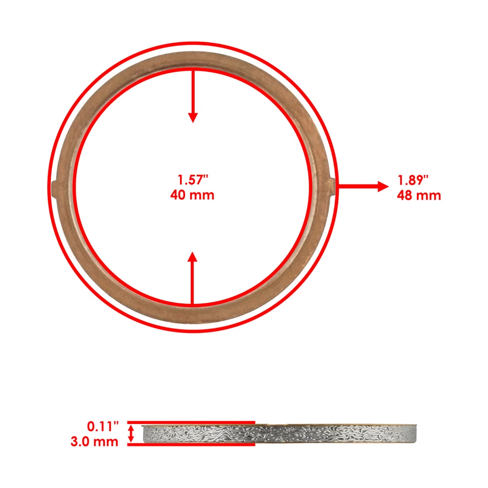 Exhaust Pipe Gasket For Suzuki RMZ450 2005-2009 - Image 2 of 4