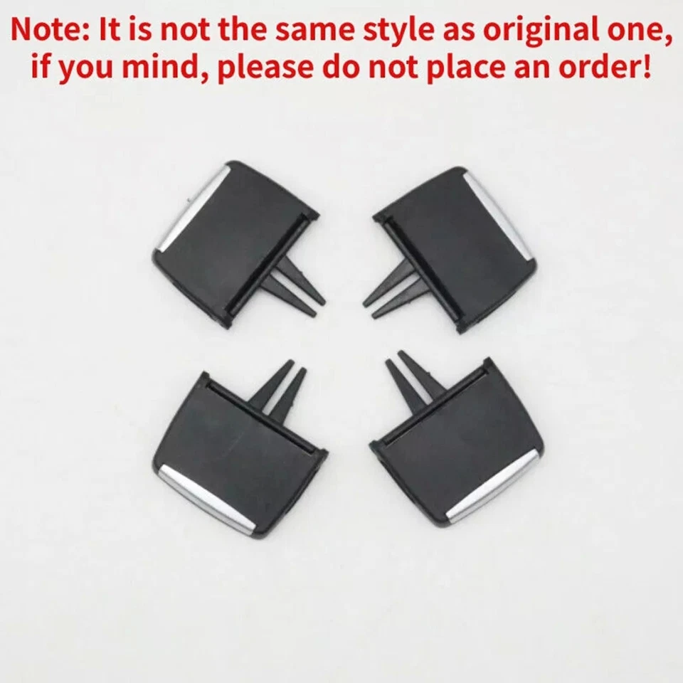 4Pcs Front Rear Dashboard A/C Air Vent Outlet Tab Clip Kits For Volvo XC90 14-23 - Image 3 of 4