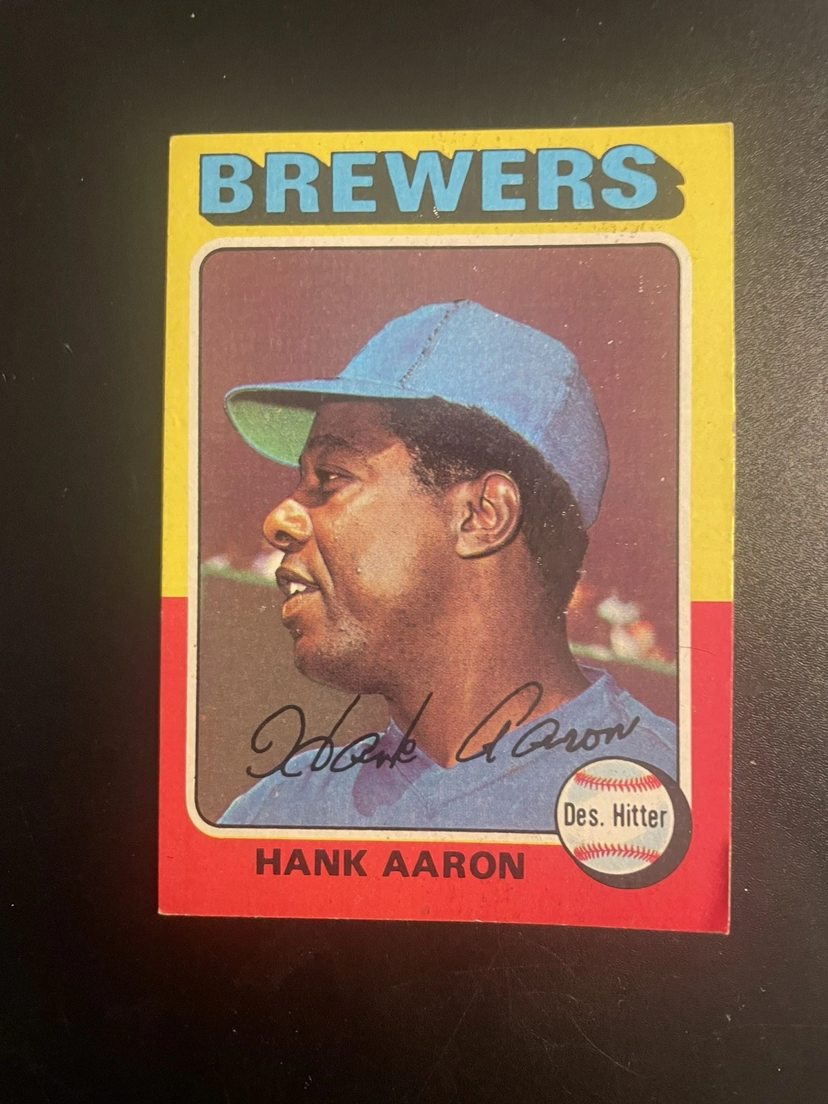 1975 Topps - Hank Aaron #660 - Atlanta Braves -HOF - Homerun King