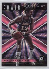2021 Panini Donruss Power in the Paint Holo Pink Laser Wilt Chamberlain HOF oh4
