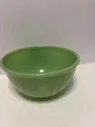 Fire King 1950"s Oven Ware Jadeite  Green 9” Swirl Mixing Bowl  No 18 Unused