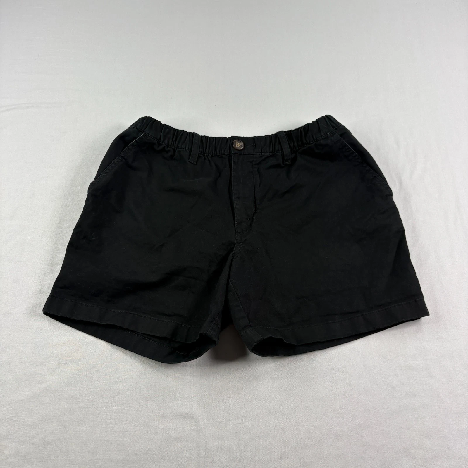 Chubbies Shorts Mens M Black Chino The Khakinators Above Knee Preppy Stretch