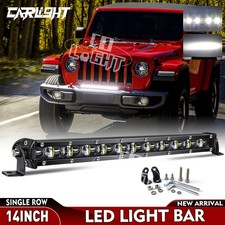 7 14 20 26 32 50 Slim Led Light Bar Spot Flood Combo Offroad Driving Truck Suv