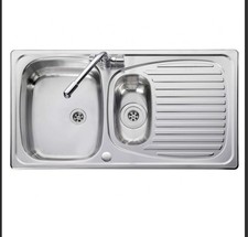 Leisure EL9502 Euroline 1.5 Bowl Kitchen Sink Reversible Stainless Steel