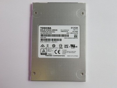 TOSHIBA 512GB SOLID STATE DRIVE, SATA III, 2.5'' INTERNAL, THNSNJ512GCSU