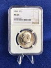 1966  BUSINESS STRIKE KENNEDY HALF DOLLAR 50c *NGC MS65 GEM UNCIRCULATED*