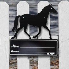 Plaque nominative de stalle de cheval, plaque signalétique polyvalente en