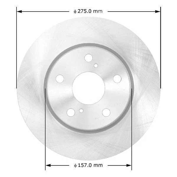 For Toyota RAV4 06-18 Bendix Global Premium Plain Vented Front Brake Rotor Foto 4 de 4