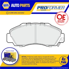 Brake Pads Set fits HONDA INTEGRA DC5 2.0 Front 2002 on Proformer Quality