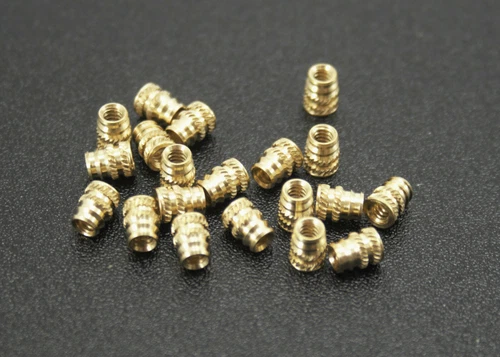 20x #4 4-40 Long Brass Metal Threaded Heat Set Inserts for Plastic 3D Printing