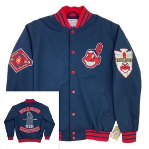 MLB Indians レッドジャケット Lサイズ Cleveland Indians 1948 Jacket for sale | eBay