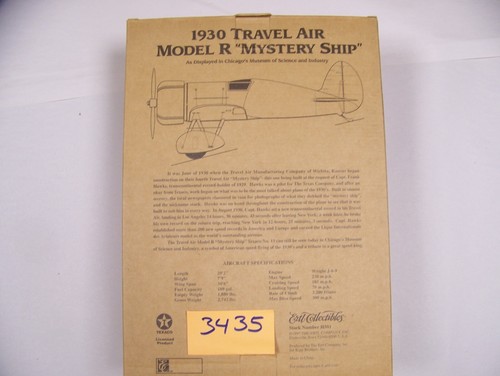1930 TRAVEL AIR MODEL R MYSTERY SHIP COIN BANK, TEXACO (ITEM #3435) - Picture 4 of 4