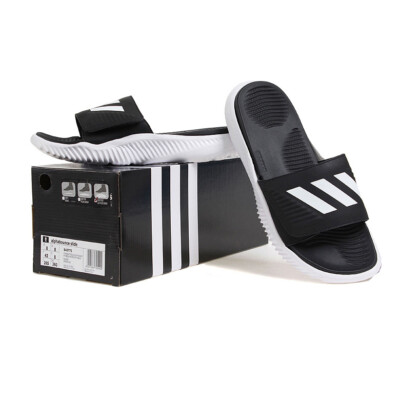 Adidas Alphabounce Men's Basketball Slides Slipper Black/White BA8775 - US 5 [235mm]