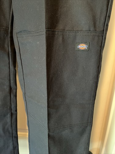 Dickies Flex Double Knee Pant Relaxed Fit Straight Leg Mens 38 x 32 Black New - 第 6/12 張圖片