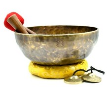Authentic Full Moon Singing Bowl 13" 33 cm Handmade Tibetan Bowl for Healing