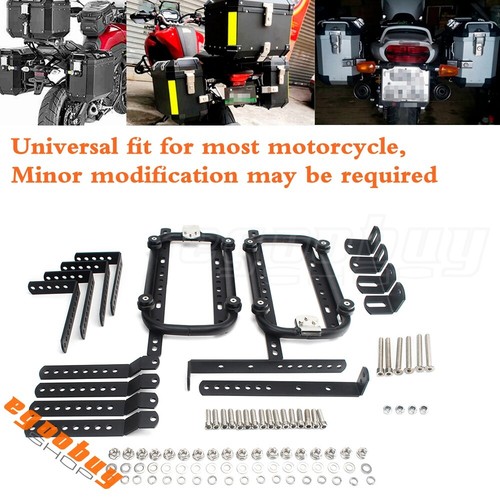 Side Box Bracket Universal Motorcycle Quick Release Side Boxes Mounting Bracket Holder ...