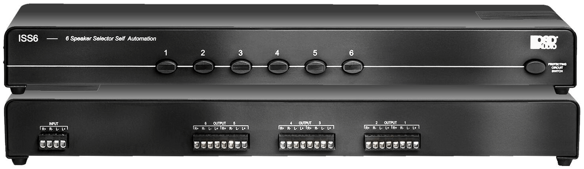 6-Zone High Power Speaker Selector w/ Impedance Matching