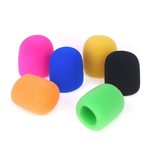 Handheld Stage Microphone Windscreen Sponge Foam Mic Cover Anti Slip Ring Set - Afbeelding 5 van 17