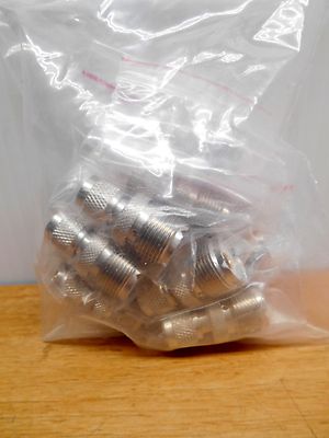 Lot of 10 Lpi Mu-12 Mini-Uhf Male to Uhf Male Adapter, Gold Plated
