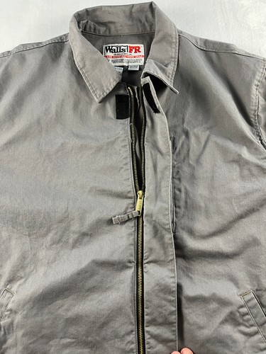 Walls FR Flame Resistant Jacket Insulated Men's 2XL Gray Workwear Oil Gas Plants - Picture 6 of 15