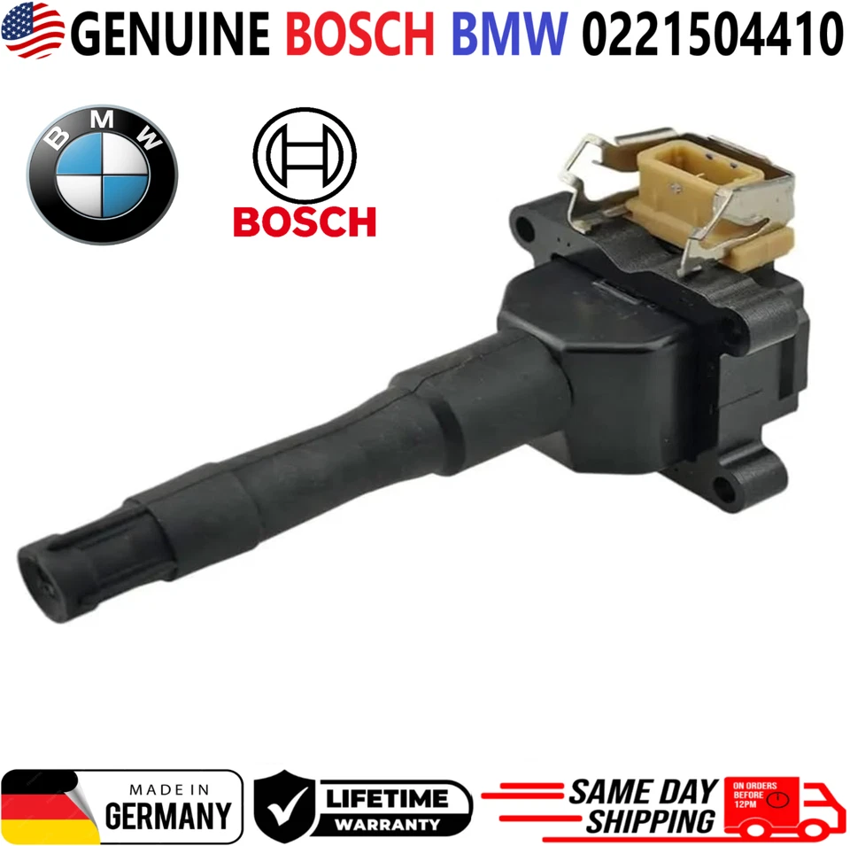 Bobinas de encendido BOSCH ORIGINALES para BMW 1991-1995 2,0 L 2,5 L 3,0 L 4,0 L, 0221504410 Foto 4 de 4