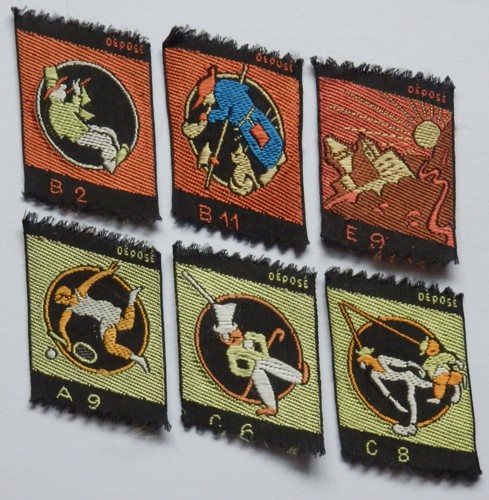 Sporting and Other Figures Depose 1930 TURMAC WOVEN SILKS