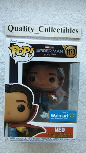 MARVEL FUNKO POP SPIDER-MAN NO WAY HOME NED WITH CAPE WALMART EXCLUSIVE #1170