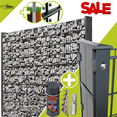 Gabione 868 Doppelstabmattenzaun Steingabione gabionenzaun Steinwand Gabione NEU