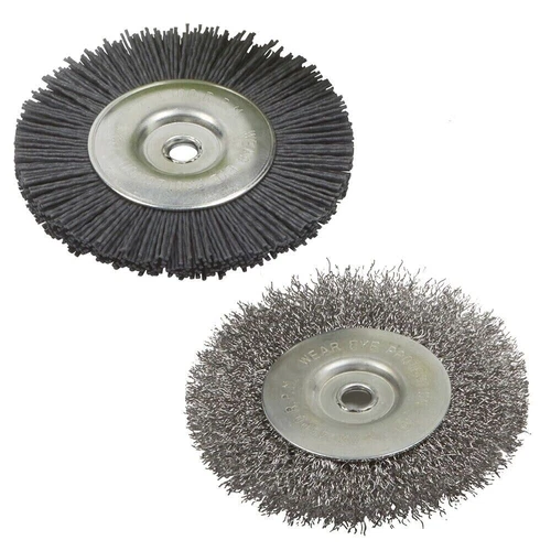 Weed Sweeper Spare Brushes For Garden Gear G0518 1 Nylon & 1 Steel Wire Brush