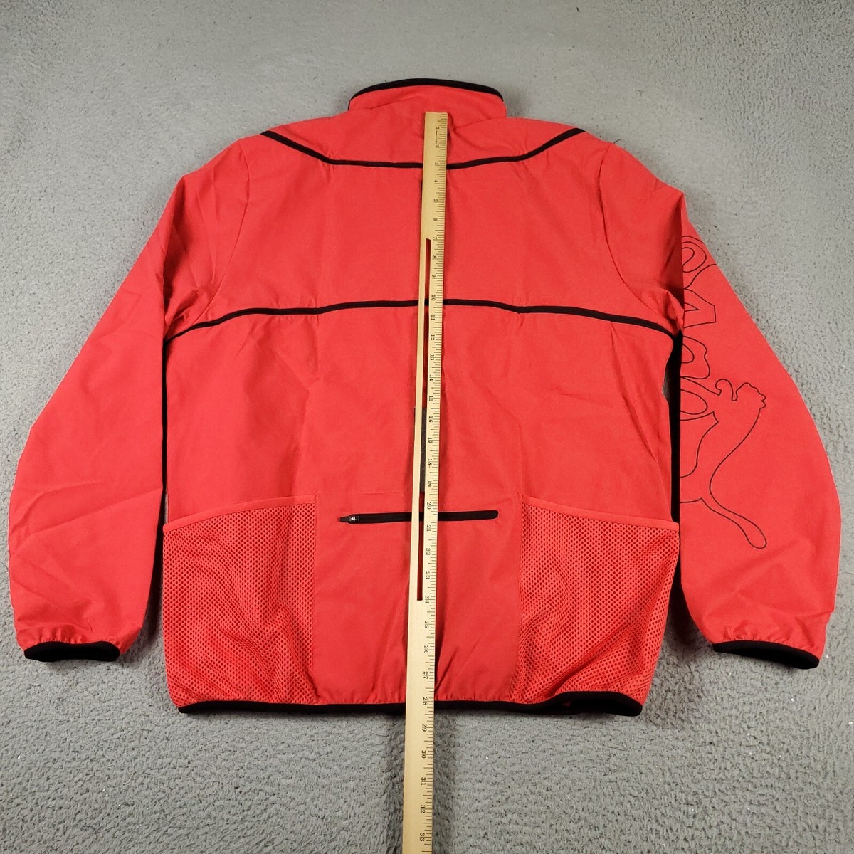 Puma X P.A.M. Jacket Mens Medium Red Perks And Mini Zip Off Track